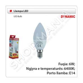 DYNAMIC  -  LLAMPE LED 6W E14 6400K