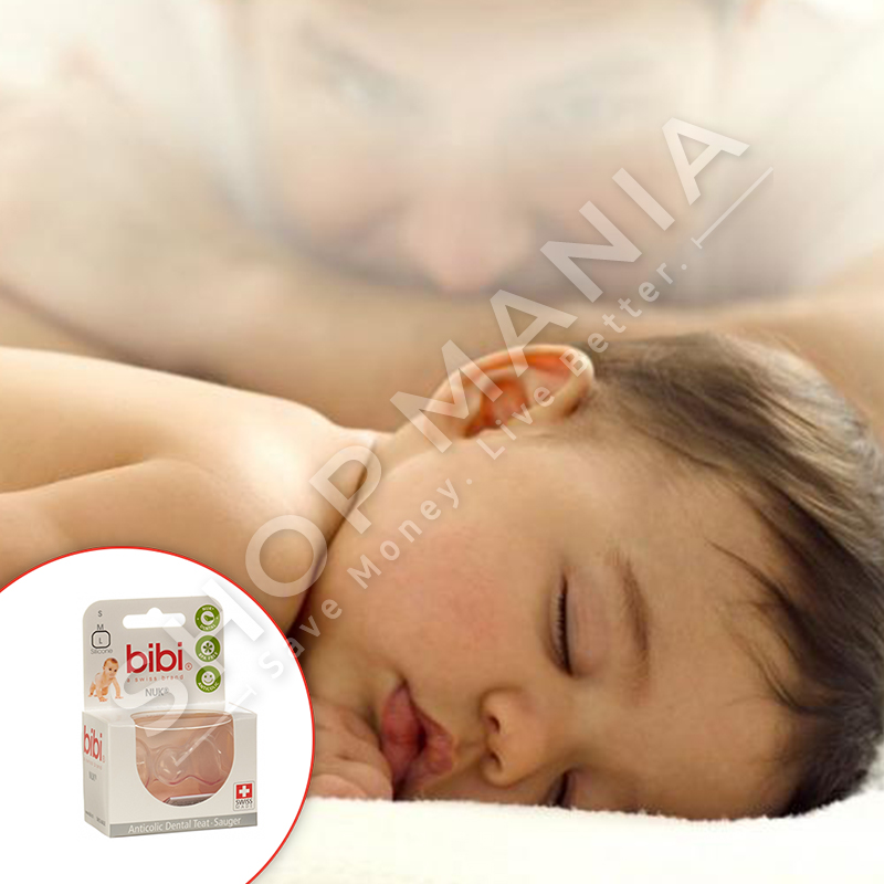 BIBI - BIBERON SILIKONI PER SHISHE ME GRYKE TE NGUSHTE "DENTAL - LARGE" - 2 COPE