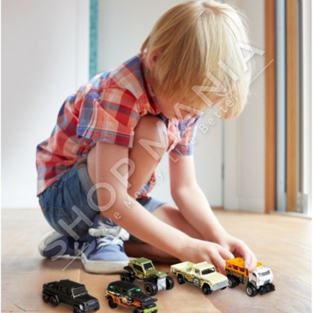 MATTEL - PAKOJA E NDESHJEVE ANGLEZE ME 5 MAKINA