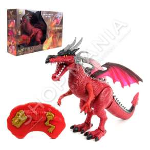 DINOZAUR ME TELEKOMANDE & BATERI +3VJEC "DINOSAUR WALKING CAN SPRAY"