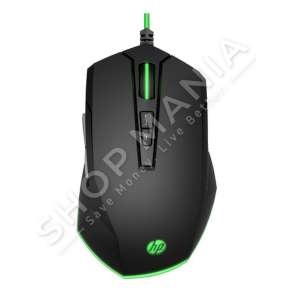 HP - MOUSE OPTIK GAMING "PAVILION GAMING 200 BLACK AND GREEN" - 5JS07AA