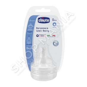 CHICCO - BIBERON SILIKONI "BENESSERE" - 2 COPE, +0 MUAJ