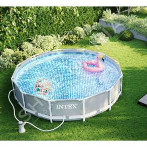 INTEX - PISHINE +6VJEC Ø366X76CM "PRISM FRAME POOL WITH FILTER PUMP" - 26712
