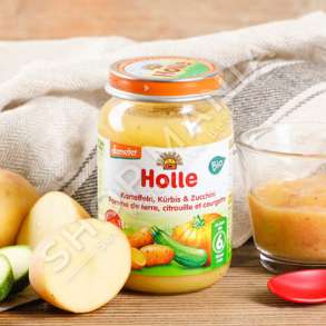 HOLLE - PURE PERIMESH ME PATATE, KUNGULL & KUNGULL TE NJOME "TE HOMOGJENIZUARA - ORGANIC" - 190G, +6 MUAJ