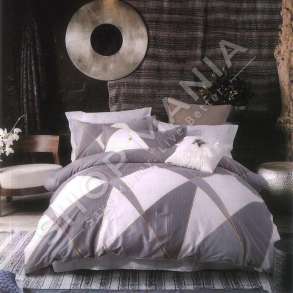 JORGAN SATENI GRI & I BARDHE DOPIO DIZENJO TREKENDESH "BIANCA LUNA" - 230X250CM