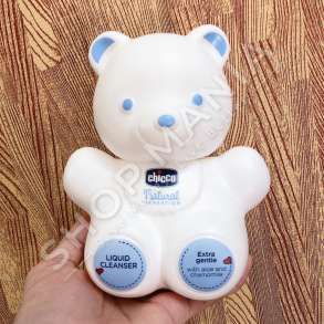 CHICCO - XHEL DUSHI 300ML "BEAR LIQUID CLEANSER NATURAL SENSATION" - 8058664066742