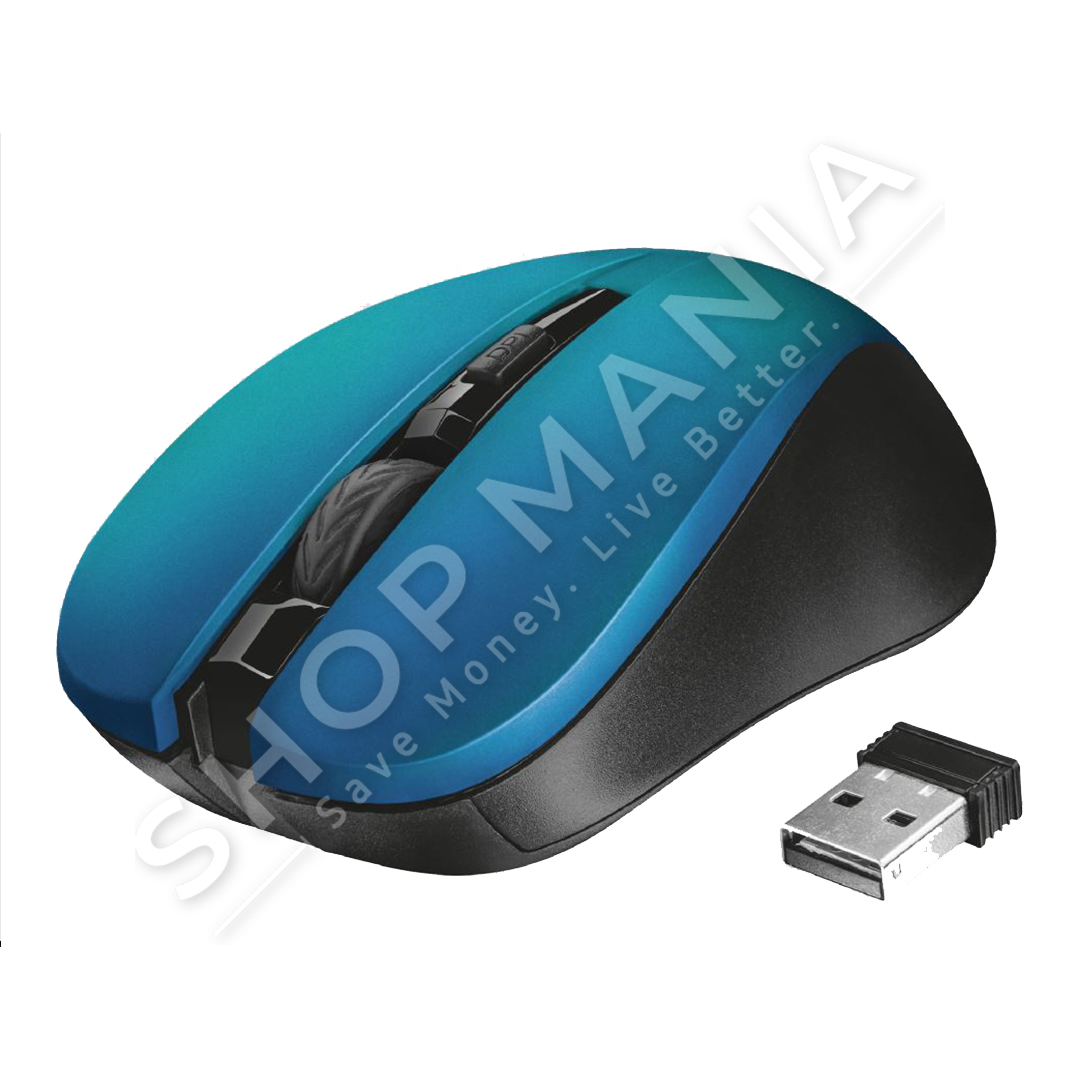 TRUST - MOUSE WIRELESS BLU "MYDO SILENT"