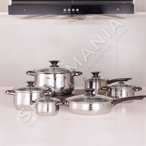 KAISA VILLA - SET KUZHINE ME 4 TENXHERE; 1 TENXHERE SALCE & 1 TIGAN - 6924299366033