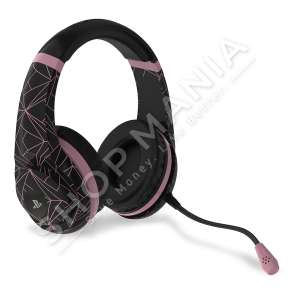 4GAMERS - KUFJE GAMING ME MIKROFON "PS4 4 GAMERS STEREO PRO4-70 ROSE GOLD ABSTRACT BLACK EDITION" - 5055269709671