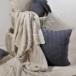 DOWN TOWN HOME - JASTEK DEKORATIV 100% PAMBUK "CHEVRON" - 50X50CM