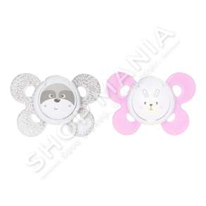 CHICCO - BIBERON FALLCO SILIKONI 2COPE/0-6MUAJSH "SOOTHER PHYSIO COMFORT GIRL" - 8058664082490