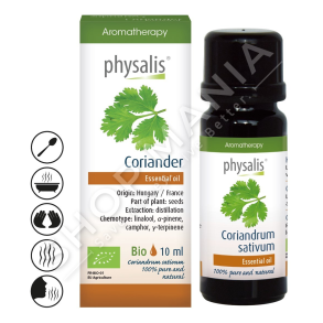 PHYSALIS - VAJ ESENCIAL KORIANDRE 10ML "CORIANDER CORIANDRUM SATIVUM"