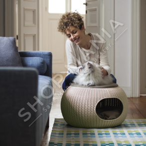 CURVER - SHTRAT ME THURJE PER KAFSHE SHTEPIAKE "COZY PET RATTAN SANDY" -  7290106931695
