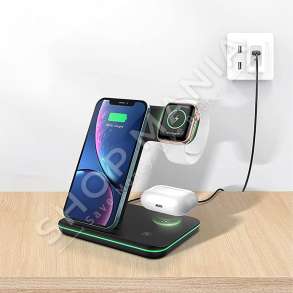 KARIKUES WIRELESS 3NE1 15W "WIRELESS CHARGER 3IN1, 15W FAST CHARGING STATION"