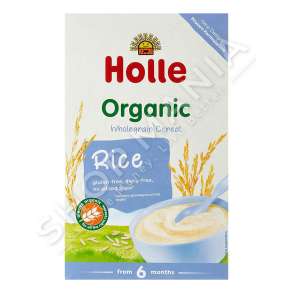 HOLLE ORGANIC - DRITHERA ME ORIZ INTEGRAL 250G/+6MUAJSH "RICE BABY PORRIDGE" - 7640104952510