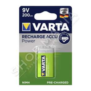VARTA - BATERI RECHARGE ACCU POWER 200mAh,9V