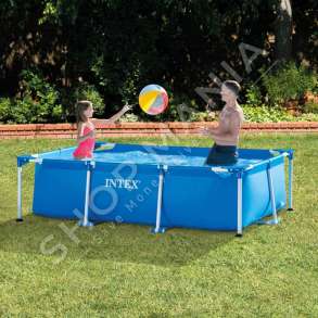 INTEX - PISHINE +6VJEC 2.6X1.6X0.65M "SMALL METAL FRAME RECTANGULAR POOL" - 28271