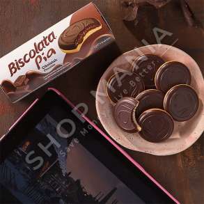 BISCOLATA - BISKOTE ME COKOLLATE "PIA"-  8 x 12.5G