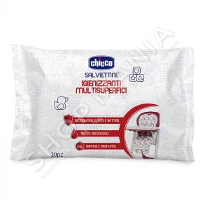 CHICCO - PECETA MULTIFUNKSIONALE 20COPE/+0MUAJSH "MULTI-SURFACE CLEANSING WIPES" - 8058664139118