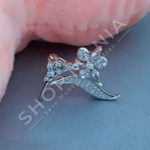 KARFICE ARGJEND ME GUR ZIRKONI "DIZAJN LULE" - DHA-BL2.7-181