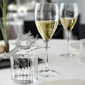 RCR CRISTALLERIA - SET 6 GOTA VERE E BARDHE 330ML "WINE DROP" - 8007815269068