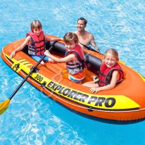 INTEX - VARKE ME POMPE & LOPATA "EXPLORER 300 INFLATABLE BOAT SET" -  58332NP
