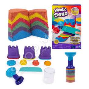 SPIN MASTER - RERE KINETIKE SHUMENGJYRESHE +3VJEC "SET THE ONE & ONLY KINETIC SAND RAINBOW MIX" - 778988571002