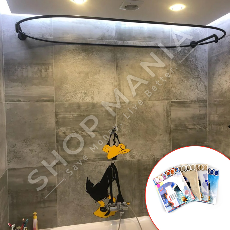 HOMESTYLE - PERDE DUSHI PELHURE - 180X180CM