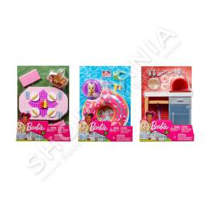 BARBIE - SET KUKULLA & MOBILJE KOPESHTI