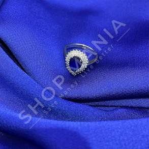 UNAZE ARGJEND ME GUR ZIRKONI BLU "FORME PIKE LOTI" - KL-183