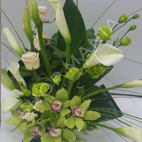 KOMPOZIM LULESH "KALLA LILY AND CIBIDIUM"