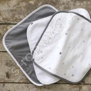 SET ME 3 PESHQIRE PER BEBE "ASTRAL-GRAY" - 3X30X30CM