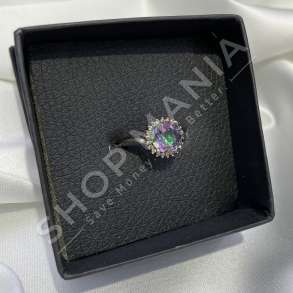 UNAZE ARGJEND ME GUR ZIRKONI LEJLA "FORME RRETHORE'' - KL-214