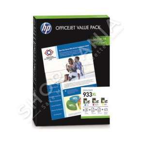 HP - VALUE PACK NGJYRË E KALTËR / NGJYRË MAGENTA / NGJYRË E VERDHË CR711AE 933 XL 3X KARTUÇA HP 933XL: C +M +Y +75 FOGLI A4