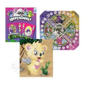 HATCHIMALS - SET PUZZLE, LOJE KINEZE & KARTA LOJE