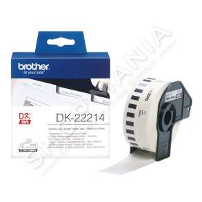 BROTHER - ETIKETA DK-22214 ETIKETA, 12 MM NGJYRË E BARDHË 30,48 M
