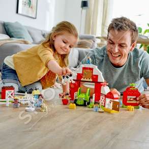 LEGO "DUPLO BARN, TRACTOR & FARM ANIMAL" - 97 PJESE, +2 VJEC