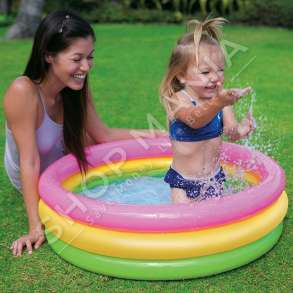 INTEX - PISHINE PER FEMIJE 1-3VJEC "WET SET COLLECTION RAINBOW INFLATABLE BABY POOL"