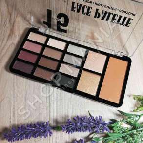 DODO GIRL - PALETE "15 FACE PALETTE EYESHADOW + HIGHLIGHTER + CONTURER"