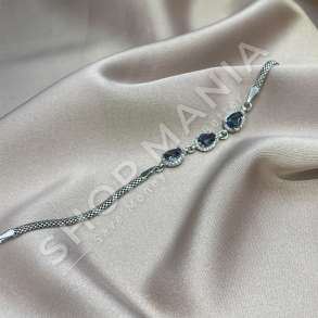 BYZYLYK ARGJEND ME GUR ZIRKONI LEJLA "FORME PIKE LOTI' - KL-222