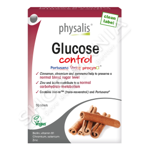 PHYSALIS - SUPLEMENT PER MIREMBAJTJEN E NIVELEVE NORMALE TE SHEQERIT NE GJAK 30 TABLETA "GLUCOSE CONTROL" - 5412360014545