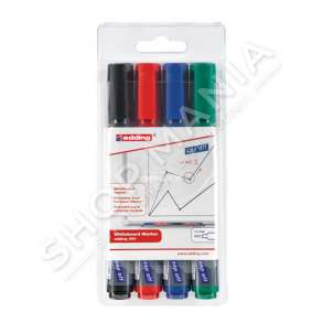 EDDING - E-360 "CAP OFF" MARKER I TABELES SE BARDHE - SET 4 NGJYRA