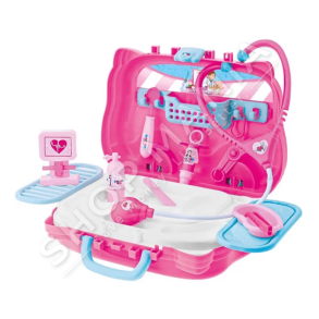 BY TOYS - VALIXHE ME AKSESORE DOKTORASH +3VJEC "LITTLE NURSE SET IN A WHEELED SUITCASE"
