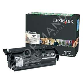 LEXMARK - ORIGJINALE TONER NGJYRË E ZEZË X651A11E RRETH 7000 FAQE KIT PRINTIMI, I KOMBINUAR DRUM/KARTUÇË