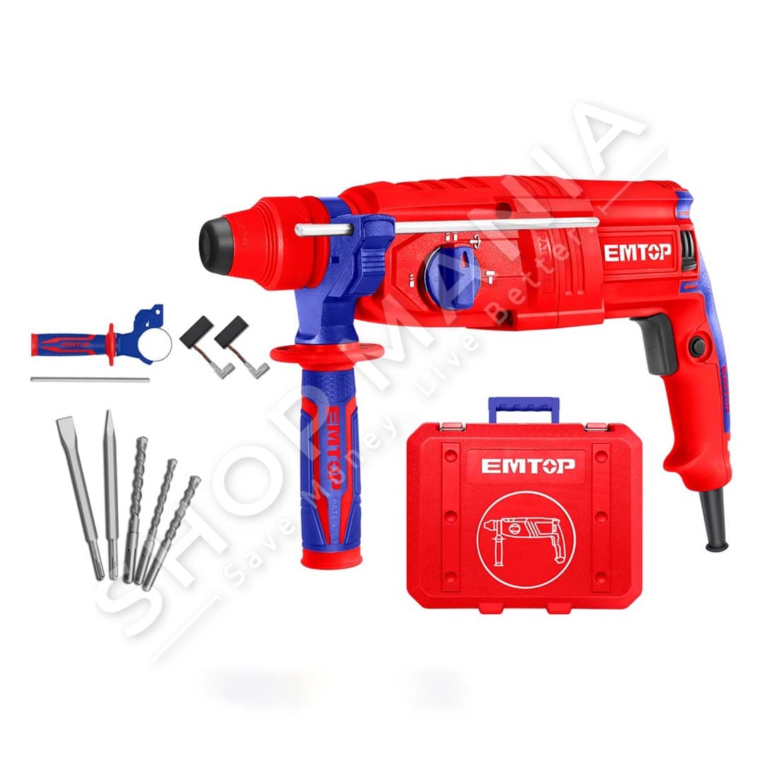 EMTOP - MATRAPIK SDS-PLUS 800W/2.8J + 5 AKSESORE - ERHRL801