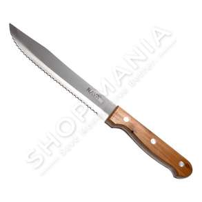 NAVA - THIKE CELIK INOKSI ME BISHT DRURI 30CM "STAINLESS STEEL BUTCHER KNIFE WITH WOODEN HANDLE 30CM" - 5205746890846