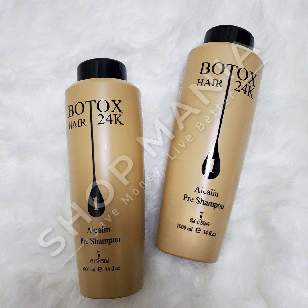 ENVIE - SHAMPO RIGJENERUESE PER FLOKE TE DOBET "BOTOX 24K ALKALIN" - 1000ML