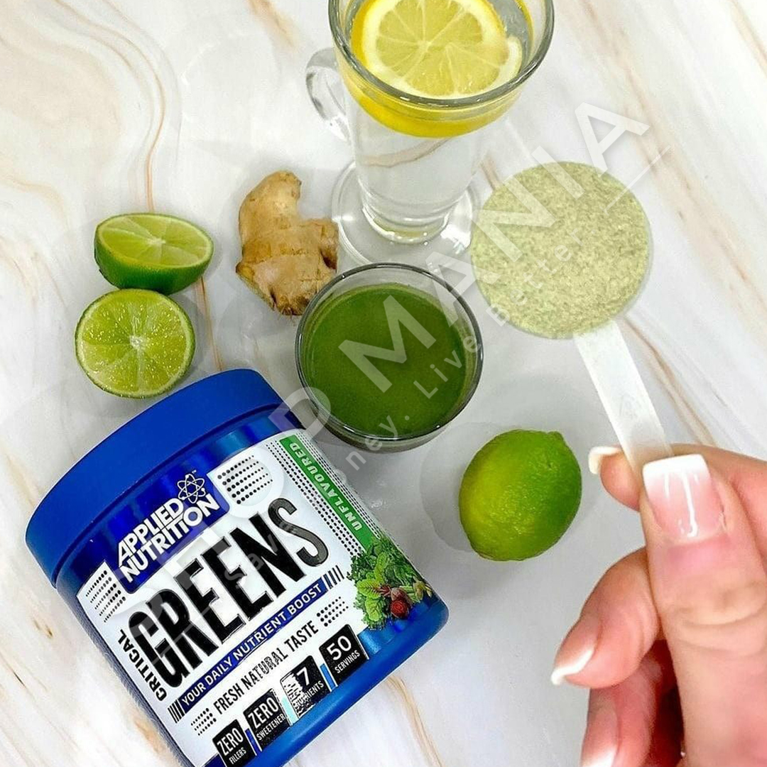 APPLIED NUTRITION - SUPLEMENT USHQIMOR BIMOR "17 LLOJE PERIME - CRITICAL GREENS" - 250G