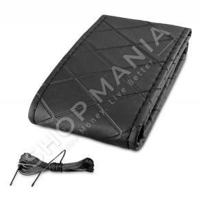 VESHJE TIMONI ME QEPJE ROMB E ZEZE ME TE BARDHE 38CM "AP-D-131-2" - 8463