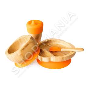 ECO RASCALS - SET USHQIMI +6MUAJSH "LADYBIRD ELEPHANT SET IN ORANGE" - 793591755830